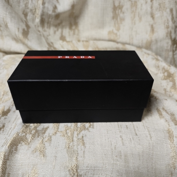 Prada Aviator Red Sunglasses Silver Tone Metal Gradient Lenses Includes Vintage - Picture 6 of 16